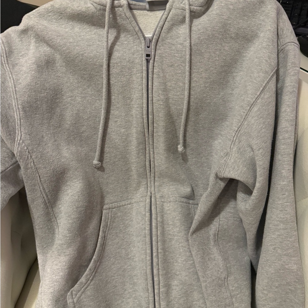 TNA Light Gray Fleece Hoodie